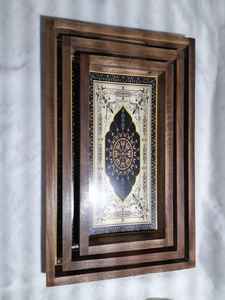 ถาดเสิร์ฟไม้มะม่วงทรงสี่เหลี่ยมผืนผ้าพร้อมพิมพ์ลายตามสั่งจานไม้ส่วนตัวทำด้วยมือสำหรับรับประทานอาหารห้องครัวของขวัญ - Product Image 4