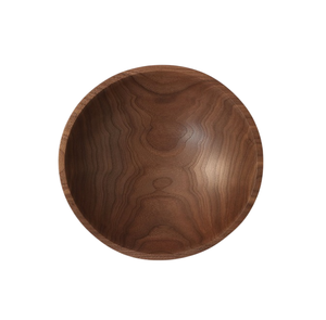 <b>Walnut</b> Wooden <b>Round</b> Shape Serving Bowl Kitchenware Tableware Popular Dinnerware Salad and Snacks Serving Bowls - Product Image 6