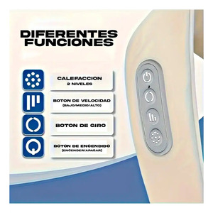 <b>Electric</b> Neck, <b>Back</b>, Shoulder, and Waist <b>Massager</b> with Heat - Assorted Colors - Product Image 4