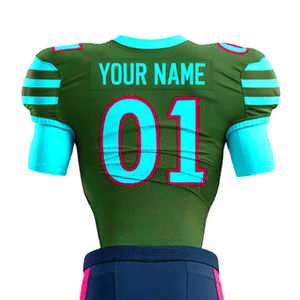 Conjunto de Uniforme de Fútbol Americano Transpirable de Diseño Personalizado, Jersey Sublimado de Manga Corta de Secado Rápido, Pantalones, Precio de Fábrica, Servicio OEM - Product Image 6
