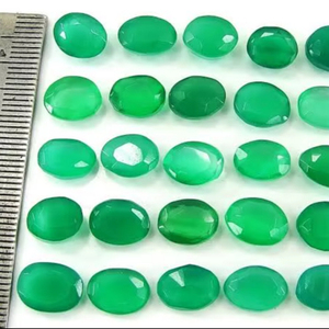 Meilleur prix, pierre d'onyx verte naturelle certifiée IGI, bague de promesse facettée, pierres précieuses en vrac, créations brésiliennes HARI OM - Product Image 1