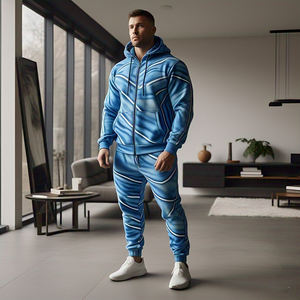 Chándal de sublimación de lana pesada para hombre, jersey de alta calidad con capucha estampada, pantalones de chándal para hombre, chándal de sublimación de lana 100% - Product Image 2