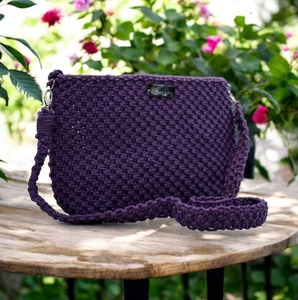 Meilleure vente macramé Boho sac 100% coton cordon de qualité supérieure à la main maison perlé gland unisexe chaîne fermeture prix de gros - Product Image 1