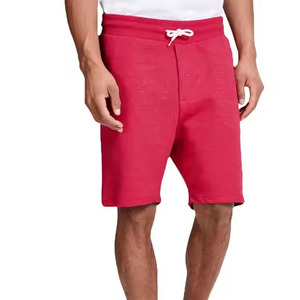 กางเกงขาสั้นลำลองสีพื้นสำหรับผู้ชายกางเกงขาสั้นลำลองผ้าคอตตอน100% สไตล์ใหม่ล่าสุด - Product Image 1