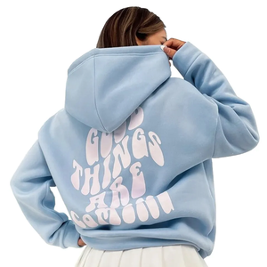 Vente en gros Logo personnalisé Hommes Femmes Noir Mode Manches longues Pull vierge Sweat à capuche en coton Quantité imprimée OEM Personnalisé - Product Image 6