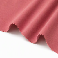 Tissu tricoté uni extensible résistant à l'abrasion, 48% modal, 34% nylon, 12% acétate, 6% élasthanne, 155 cm, 210 g/m², largeur 61/62 pouces, Chine