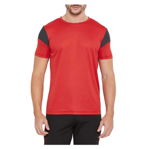 High Quality 2025 Custom Logo Compression Polyester Athletic Running <b>Men</b> Sport Bodybuilding <b>Red</b> Fitness T-<b>shirt</b> for <b>men</b> - Product Image 6