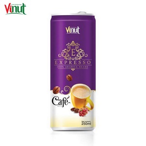 Bebida de Café de Granos de Arábica 100% Latte en Lata de 250 ml VINUT (Enlatado) - Elaborado en Vietnam, Listo para Beber - Product Image 5