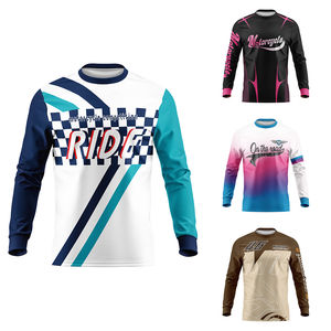 Ventes en gros de maillots de moto sur mesure, grande taille, manches longues, combinaison de moto avec fonctionnalité sans couture pour la conduite tout-terrain - Product Image 6