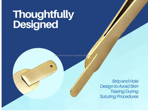 WORLD PRECISION SURGICAL Pince Adson Kocher 1x2 dents, embout de peau, kit chirurgical manuel certifié ISO13485 WPS-BD-30 pour - Product Image 2