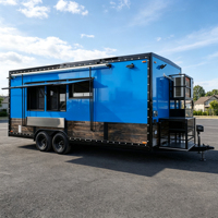 Remolque de Comida Personalizado, Totalmente Equipado, para BBQ, Café, Hot Dogs y Pizza, con Cocina, Camión de Comida Móvil para Calles Urbanas
