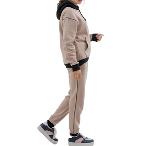 Femmes 350 Sweatsuit en coton Ensemble deux pièces Streetwear Fashion Wear Casual Outfit Hoodie Pants Soft Comfy Tracksuit - Product Image 4