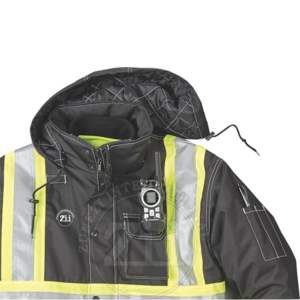 <b>Orange</b> Cotton 5XL <b>Hi</b> <b>Vis</b> <b>Bomber</b> Reflective LED Flash ANSI Class 2 Waterproof Safety Workwear <b>Jacket</b> Men 300D Oxford - Product Image 3
