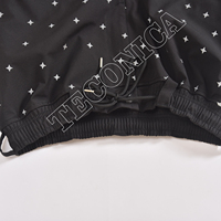 Pantalones de Nieve con Estampado de Estrellas Reflectantes, Diseño Nuevo, Resistentes al Viento e Impermeables, para Actividades al Aire Libre, con Cintura Ajustable con Cordón y Puños Elásticos