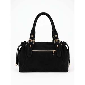 Soft <b>Handbag</b> in Genuine Suede Leather - Made in Italy - Art. 26147 - Product Image 4