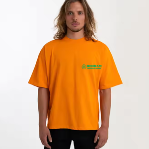 Camiseta de Alta Calidad 100% Algodón Grueso de 220g de Secado Rápido Ecológica de Corte Holgado para Hombre con Servicio OEM - Product Image 4