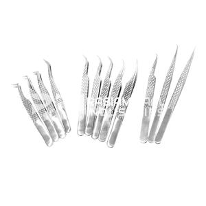 RMI argent polonais Pcs pince à cils 5 points différents et pince à épiler d'extension de cils à poignée diamantée 45/90/65 degrés pointe - Product Image 6