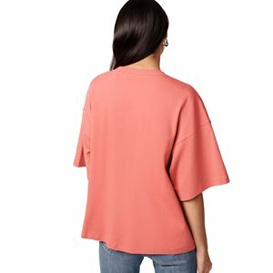 เสื้อยืดแฟชั่นสำหรับผู้หญิงใหม่เสื้อคอกลมพิมพ์ลายแขนสั้นทรงปกติเซ็กซี่เรียบง่าย100% ฤดูร้อนสีพื้นปรับแต่งได้ - Product Image 2