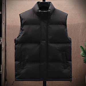 Chaqueta Acolchada Informal para Hombre, Otoño-Invierno 2026, Cuello Alto, Transpirable, Servicio OEM, Poliéster/Nailon, Sin Mangas - Product Image 4