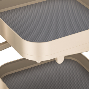 2 Tier mềm đóng đựng thức ăn đơn vị cho tủ bếp Khung nhôm bền cơ sở gỗ đựng thức ăn đơn vị cho nhà bếp - Product Image 6