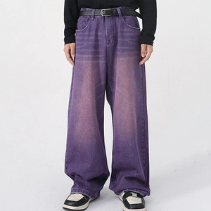 Nueva llegada de los hombres de peso ligero de alta calidad Vintage arena lavado impermeable calle recto holgado de gran tamaño desgastado Multi bolsillo - Product Image 5