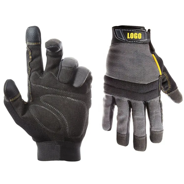 Hart tragende mechanische Rettung Sicherheit Arbeits handschuhe Mechaniker handschuh Industrie werkzeug arbeit Gartenarbeit Kunstleder handschuhe