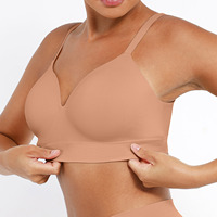 Soutien-gorge push-up respirant grande taille WD TIKTOK pour femme – Vente en gros, sans couture, tricoté, sans armatures, soutien quotidien, maintien de la poitrine, gaine sculptante
