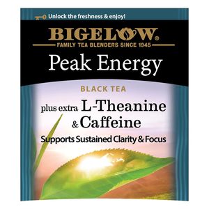 Bigelow Tea Peak Energy avec supplément de L-Théanine et de Caféine, 18 sachets (lot de 6), 108 sachets de thé au total - Product Image 2