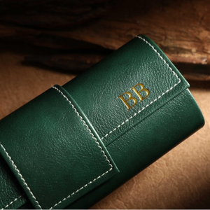 Étui à lunettes personnalisé vintage en cuir véritable magnétique, élégant, porte-lunettes personnalisé, boîte de protection pour lunettes de soleil - Product Image 3