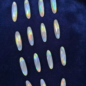 Pierre acrylique de qualité supérieure, forme goutte d'eau, dos plat, 88 pierres, strass en résine, pierres précieuses en vrac, 20% de réduction et cadeau artisanal - Product Image 2