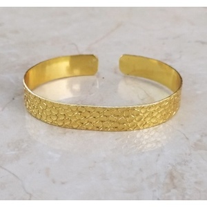 Handmade Classic Cuff <b>Bracelets</b> in Gold Plated Brass Elegant Style with Classic Design - Product Image 1