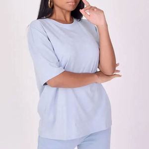 เสื้อยืดครอปสำหรับผู้หญิงเสื้อครอปผ้าฝ้ายเนื้อเรียบเข้ารูปเซ็กซี่คอกลมธรรมดาโลโก้ตามสั่ง - Product Image 1