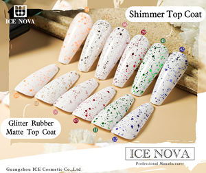 Capa superior mate de goma brillante no tóxica con brillo de 20 colores Sin toallita Anti-amarillo Fuerte adherencia Cómodo tacto personalizado OEM - Product Image 2