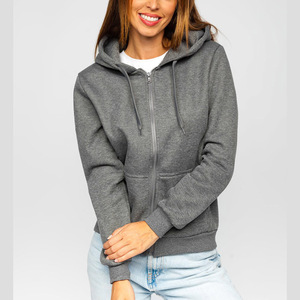 เสื้อฮู้ดผู้หญิง ผ้าฟลีซหนา 500 กรัม ทรงหลวม สีพื้น แบบยูนิเซ็กซ์ ไซส์ใหญ่ สไตล์เบสิก สำหรับฤดูใบไม้ร่วงและฤดูหนาว เสื้อสเวตเชิ้ตมีฮู้ดสำหรับผู้หญิง - Product Image 1