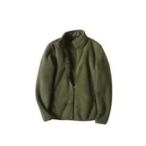 <b>Men's</b> Best Quality Soft Fabric Casual Coat Winter Thick Warm Stand Collar Zip Outdoor Office <b>Jacket</b> Soft Comfortable Fleece Set - Product Image 2