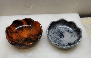 Mini cuencos de resina para servir alimentos de alta calidad, diseño personalizado para bodas, restaurantes, hoteles de moda, uso en la cocina - Product Image 5