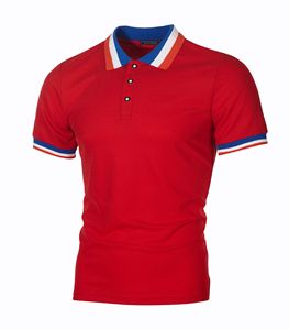 T-shirt polo de haute qualité pour hommes, logo personnalisé, couleur unie, coupe ajustée, col rabattu, style décontracté d'été en polyester durable - Product Image 2
