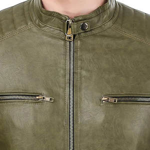 แจ็กเก็ตหนังผู้ชายแบบลำลองสไตล์ไม่เหมือนใครแจ็คเก็ตหนังกันน้ำสำหรับผู้ชายแจ็คเก็ตหนังแนวสตรีท - Product Image 5