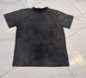 เสื้อยืดโอเวอร์ไซส์สำหรับผู้ชายทำจากผ้าฝ้ายเนื้อหนาเสื้อยืดลำลองมีกากเพชรแวววาว - Product Image 1