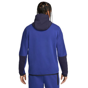 Ensemble de survêtement bleu marine pour homme avec sweat à capuche zippé tenue d'hiver chaude vêtements de sport confortables vêtements de sport taille personnalisée pour adultes - Product Image 2