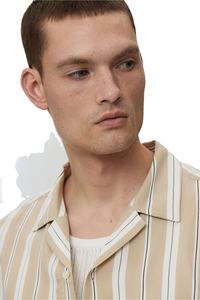 Haut tendance pour homme Marque personnalisée Chemise de villégiature décontractée 100% Viscose Weave Manches courtes Rayé Longueur régulière Vêtements de confort - Product Image 4