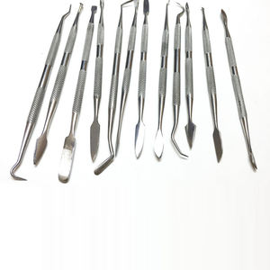 Ensemble de 12 détartreurs dentaires sur mesure en acier inoxydable de qualité industrielle, couteau à sculpter la cire chirurgicale, outils de support OEM - Product Image 5