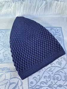 Chapeau de prière musulman pour homme, Kufi islamique Takke, motif dentelle, tricoté à la machine, taille unique adulte, pour mosquée, Ramadan, Hajj, bonnet Takke - Product Image 4