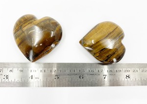 Mini Corazones de Ojo de Tigre Marrón en Forma de Corazón, Más Vendidos, para Sanación del Amor, Meditación y Decoración - Product Image 3