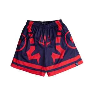 Short de sport imprimé par sublimation personnalisé pour hommes, maille élastique à la taille moyenne, vêtements de basket-ball et de fitness pour la course à pied - Product Image 1
