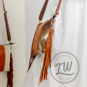 LW 2024Fashion Handmade Vintage Style Genuine Leather <b>Sling</b> Bag Single-<b>Shoulder</b> Fashionable Vintage Style Spring Summer Winter - Product Image 2