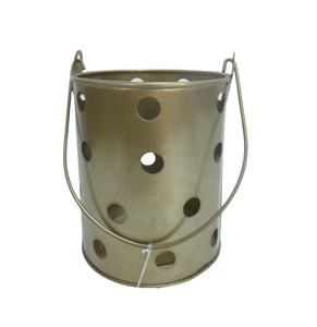 Nouvelle qualité fer rond votive laiton couleur pour noël éclairage décoration bougie pot pour salon décoration à la main - Product Image 1