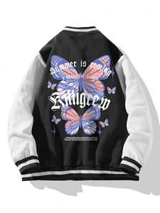 Chaqueta universitaria de lona de nuevo estilo para hombre, alta comodidad, personalizada, DFT y DTG impresa para la temporada de invierno - Product Image 2