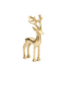 Figurines de renne décoratives en aluminium avec des motifs métalliques modernes, parfaites pour les aménagements intérieurs de luxe sur le thème des vacances - Product Image 1