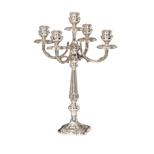 Aluminium Silver Color Tableware <b>Candelabra</b> With 5 Arms Prime Quality Customized Size <b>Candelabra</b> By Home Arts - Product Image 5
